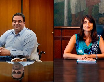 Jorge Triaca y María Cecilia Loccisano