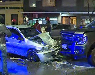 Así fue el choque en Chacarita: en contramano y a toda velocidad