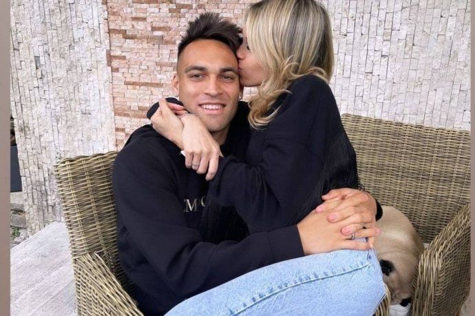 El festejo de Lautaro Martínez luego de salir campeón con Inter