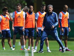 La Selección entrenó este domingo en el predio de Ezeiza.