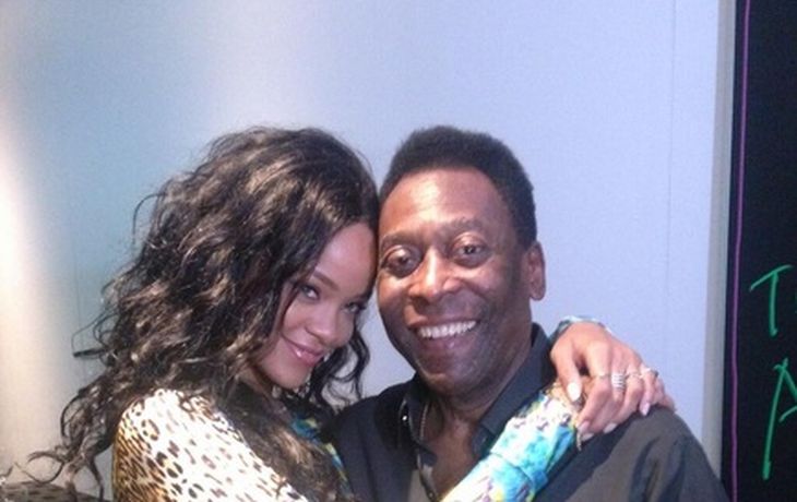 La foto de Pelé y Rihanna en Brasil: Hoy tengo la oportunidad de conocerla