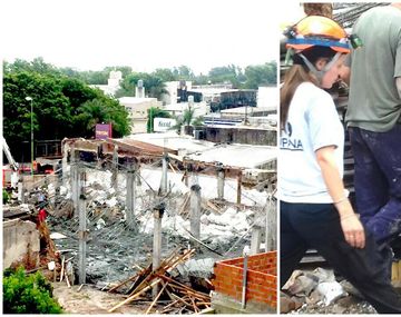 Al menos tres obreros quedaron atrapados