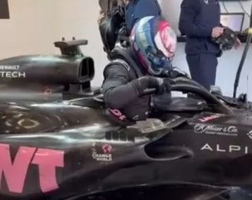 Colapinto tuvo su primera prueba con Alpine: el gesto de Flavio Briatore