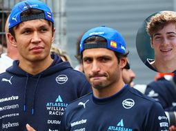 Alexander Albon, Carlos Sainz y Franco Colapinto.