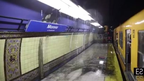 Temporal en la Ciudad: Así quedó la línea C de subte
