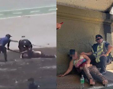 Dramático rescate de una mujer que fue arrastrada por un río en Córdoba