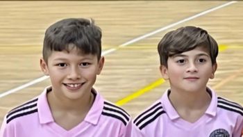 La jugada de los hijos de Messi y Suárez que es viral en redes sociales