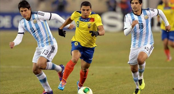 Choque entre Argentina y Ecuador antes del mundial 2014