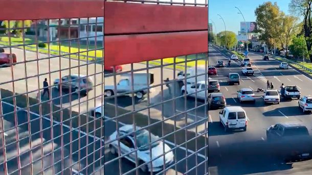 VIDEO: Un hombre intentó cruzar la General Paz a pie y lo atropellaron dos veces