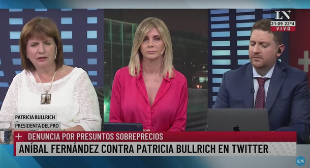 Periodistas macristas acorralan a Bullrich por denuncia de corrupción: ¿Cómo estás Patricia?