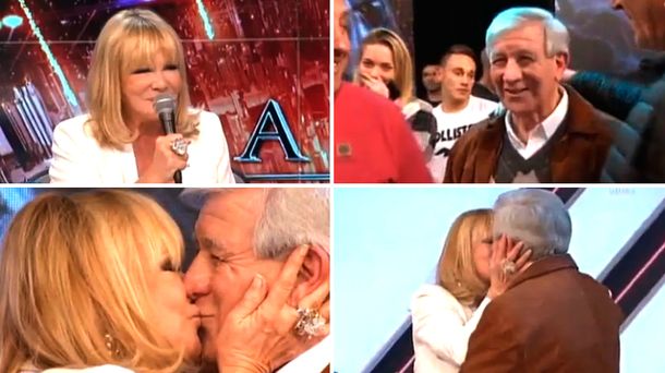 Soledad Silveyra confesó su amor por Carlos Pachamé y le dio un pico en vivo