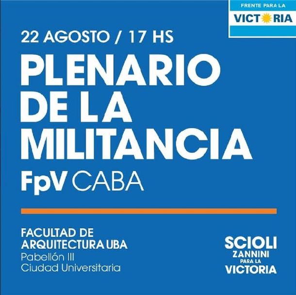Scioli y Kicillof encabezarán hoy un plenario de la militancia kirchnerista