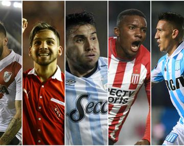 Boca, River, Independiente, Atlético Tucumán, Estudiantes y Racing