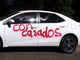 Le grafitearon el auto&nbsp;