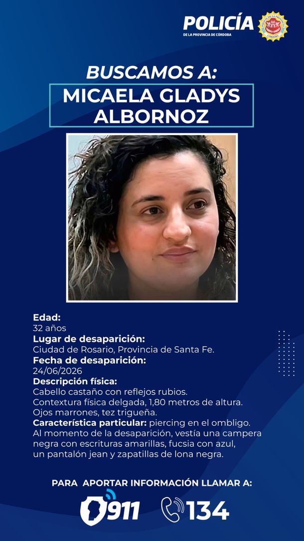 Pedido de búsqueda de Micaela Albornoz Pedido de búsqueda de Micaela Albornoz