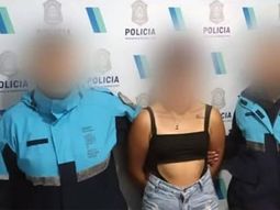 La joven detenida en Punta Mogotes. La joven detenida en Punta Mogotes.