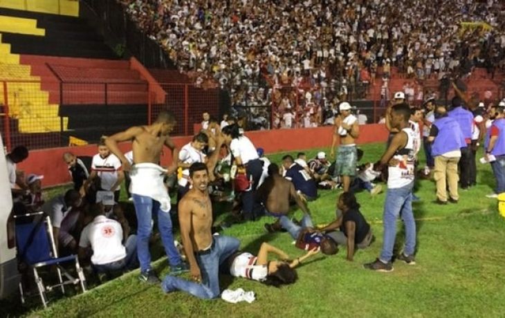 Brasil: una avalancha humana dejó 60 heridos en el clásico de Pernambuco