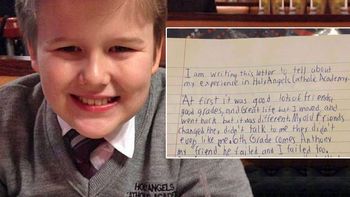 un nene victima de bullying se suicido: me rendi, dijo en una carta un nene victima de bullying se suicido: me rendi, dijo en una carta