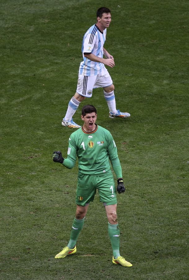 Messi sigue sin poder vencer a Courtois durante 2014