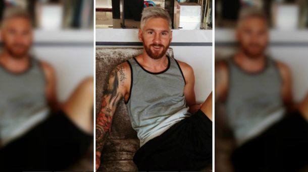 El cambio de look de Lionel Messi: del castaño al platinado