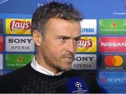 Luis Enrique enojado ante las preguntas de TV3 Luis Enrique enojado ante las preguntas de TV3