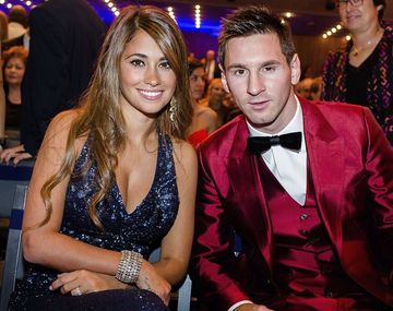 Antonella Roccuzzo y Lionel Messi