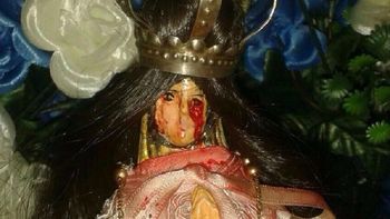Conmoción en Jujuy por una virgen que llora sangre Conmoción en Jujuy por una virgen que llora sangre