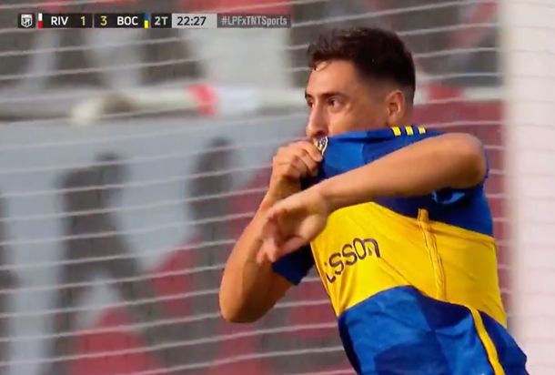 Doblete de Merentiel para el 3-1 de Boca ante River