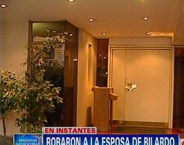 El frente del edificio en el que vive la familia Bilardo