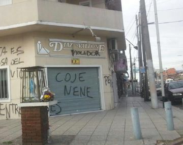 La inmobiliaria de Juan Manuel Díaz Vallone, en Gerli.