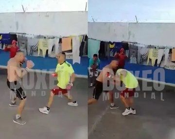 Se filtró un video de la Hiena Barrios peleando en el penal de Campana