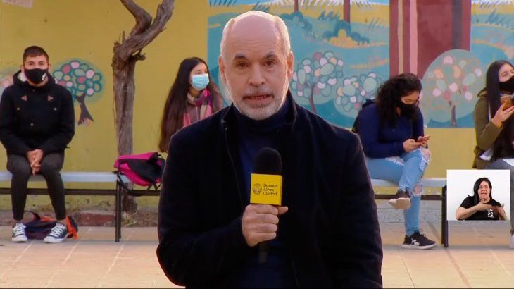 Rodríguez Larreta insistió con que en las escuelas porteñas no aumentaron los contagios