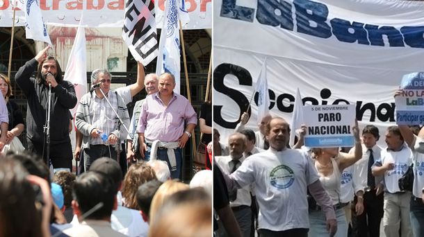 Docentes y bancarios paran a lo largo de la semana