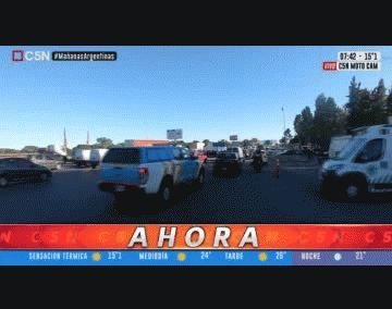 Caos en la autopista Buenos Aires-La Plata por cierre del empalme con la 25 de Mayo