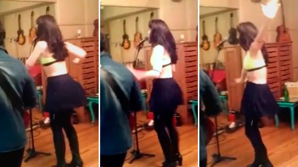 VIDEO: Mirá a Natalia Oreiro imitando a Gilda en el back de su película