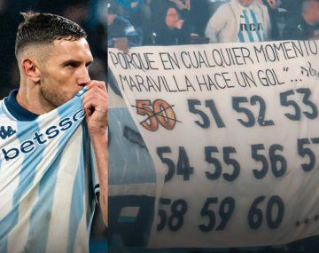 Maravilla Martínez contó que habló con el creador de la bandera que tachaba sus goles