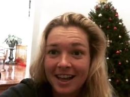 La tenista se acordó del Rojo en estas fiestas La tenista se acordó del Rojo en estas fiestas