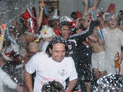 el festejo intimo de river en el vestuario el festejo intimo de river en el vestuario