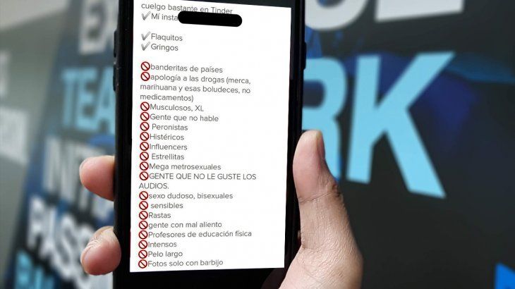 Publicó en Tinder los 19 requisitos para salir con ella y estallaron los memes