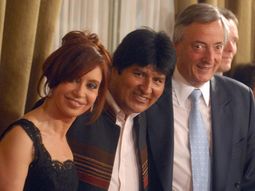 Cristina con la hinchada de boca