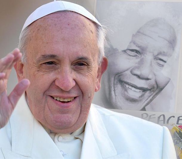 El Papa le dio su pésame a los familiares de Nelson Mandela