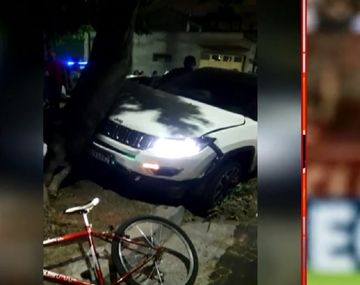 Alan Franco se bajó de la camioneta y fue a preguntarle a Camila cómo estaba