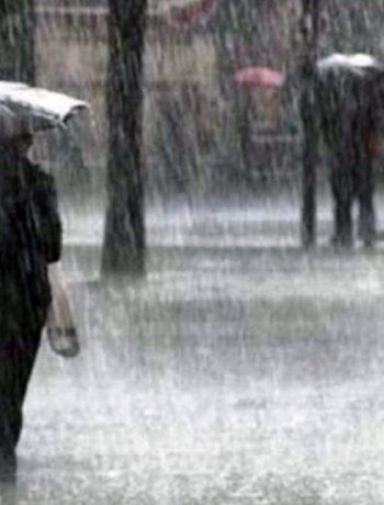 Lluvias fuertes y posible caída de granizo.