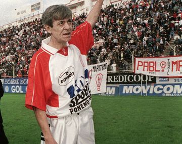 René Orlando Houseman cuando fue reconocido en vida en el Ducó