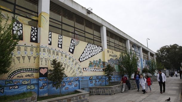 El edificio donde funcionan las escuelas&nbsp;