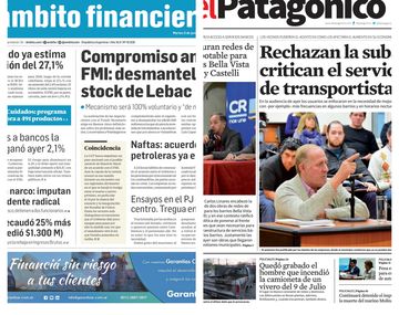 Tapas de diarios del martes 5 de junio de 2018