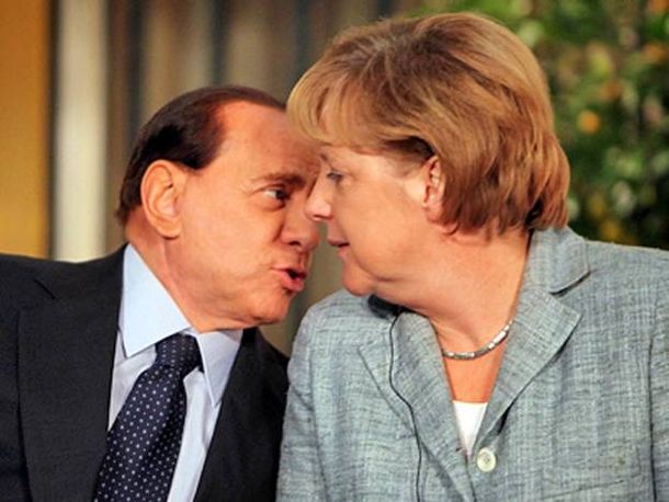 Silvio Berlusconi Angela Merkel