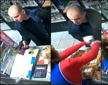 VIDEO: Comerciante se defiende de un ladrón a calculadorazo limpio