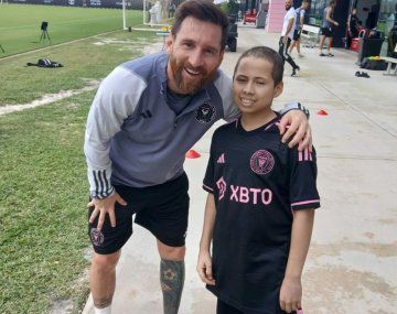 El gesto de Messi con un niño chileno que lucha contra el cáncer