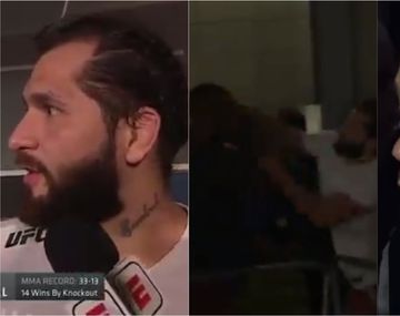 VIDEO: Un peleador de UFC cortó una entrevista para pegarle en vivo a un contrincante